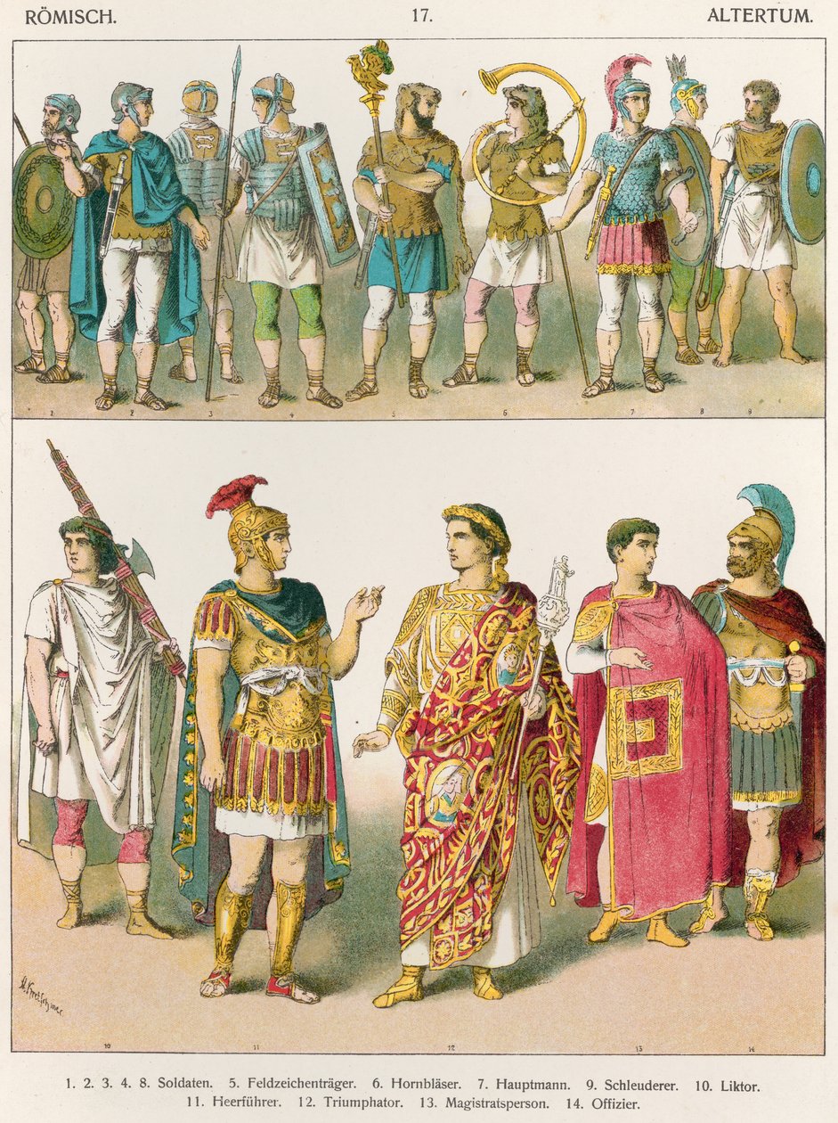 Vestimenta militar romana, de 
