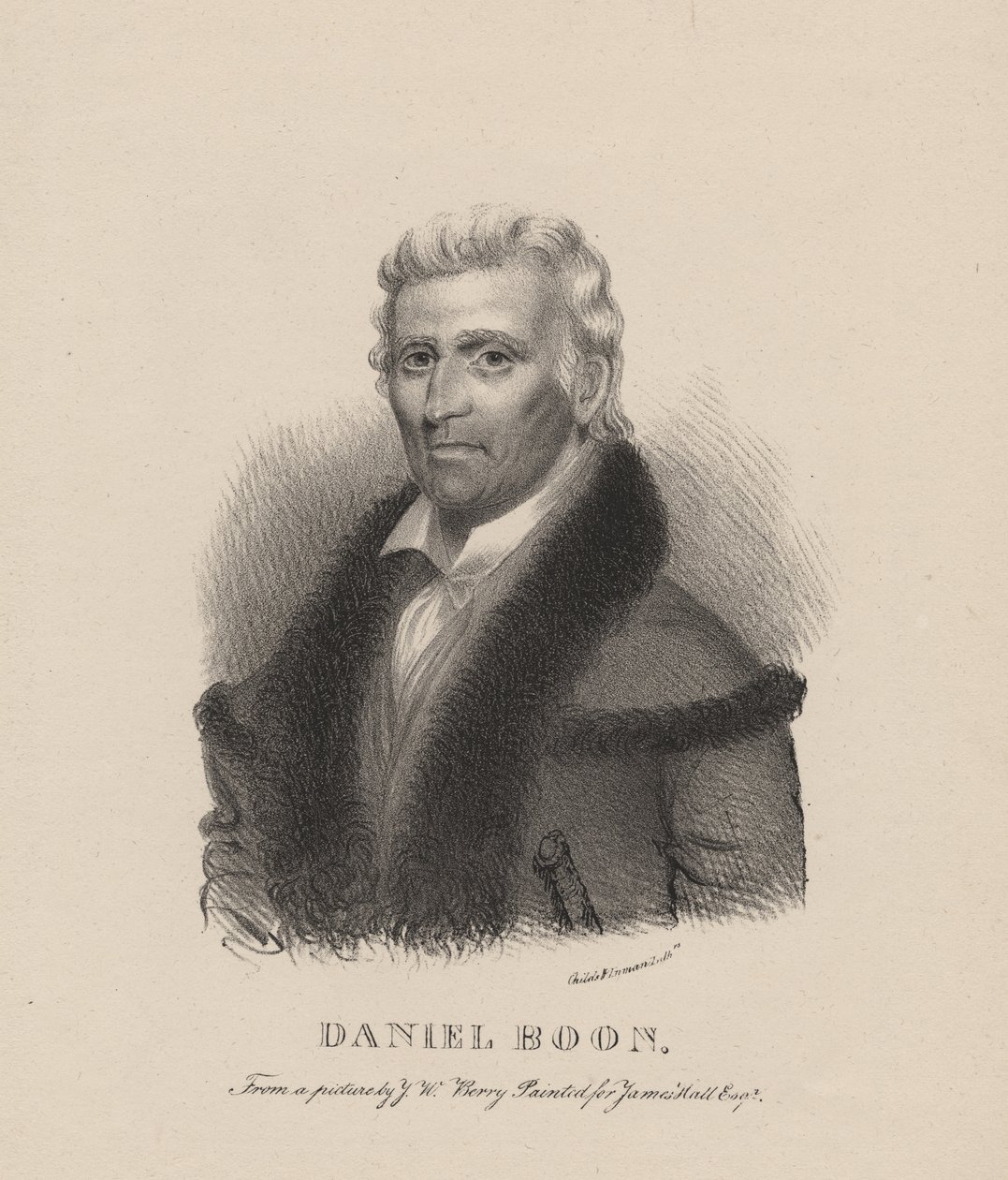 Daniel Boone, litografía por C.G. Childs, 1830 de Albert Newsam