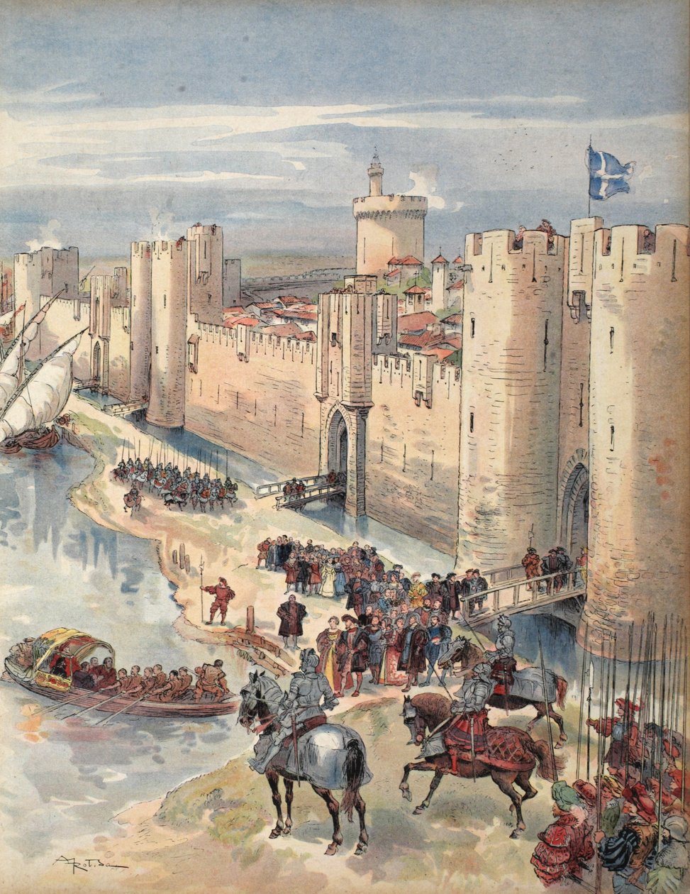Entrevista de Aigues-Mortes, ilustración de 