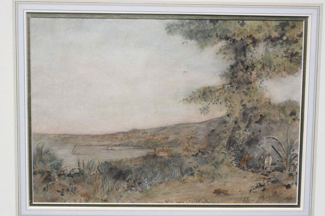 Vista del puerto de España de Albert Sydney