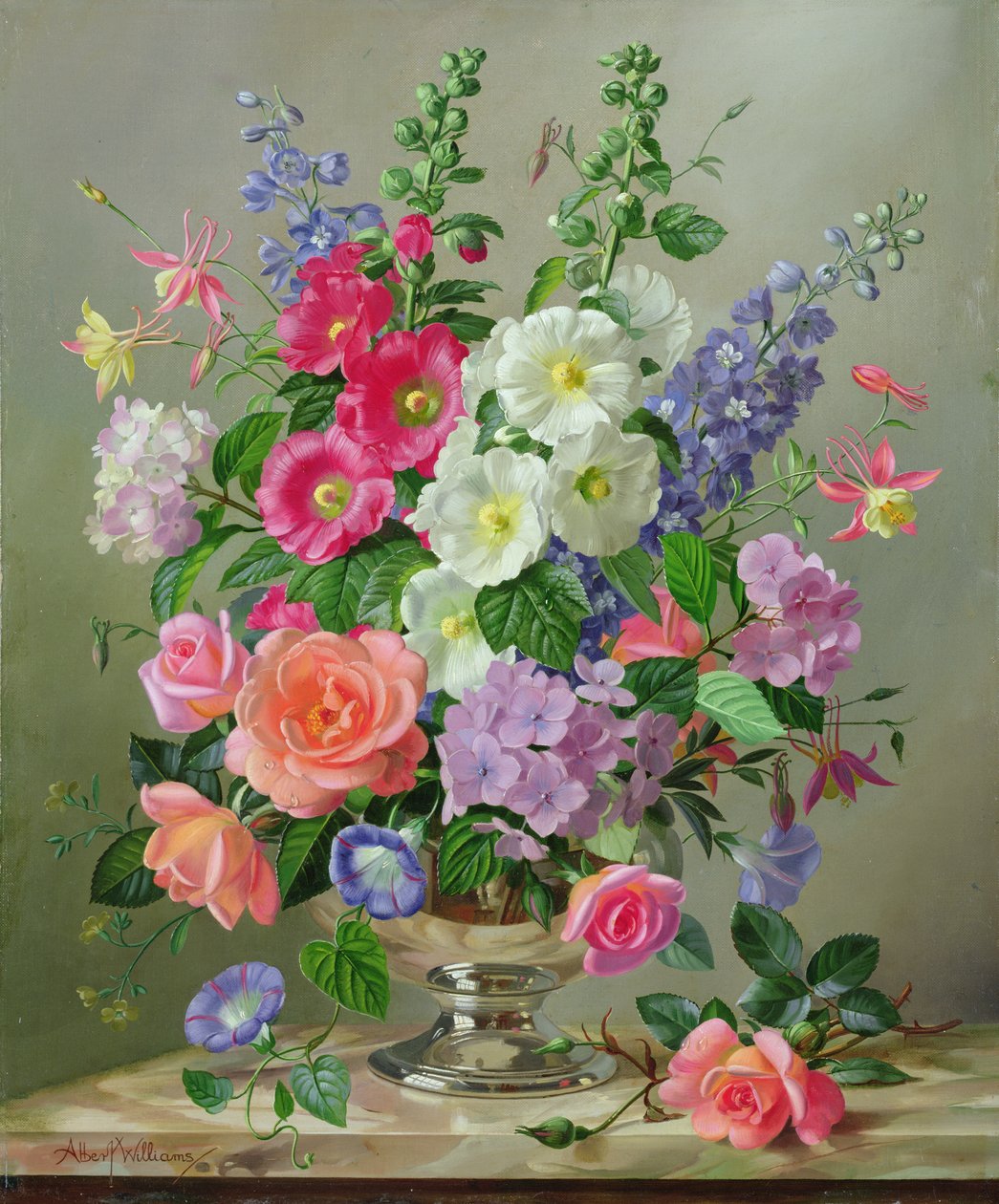 Un arreglo floral de septiembre de Albert Williams