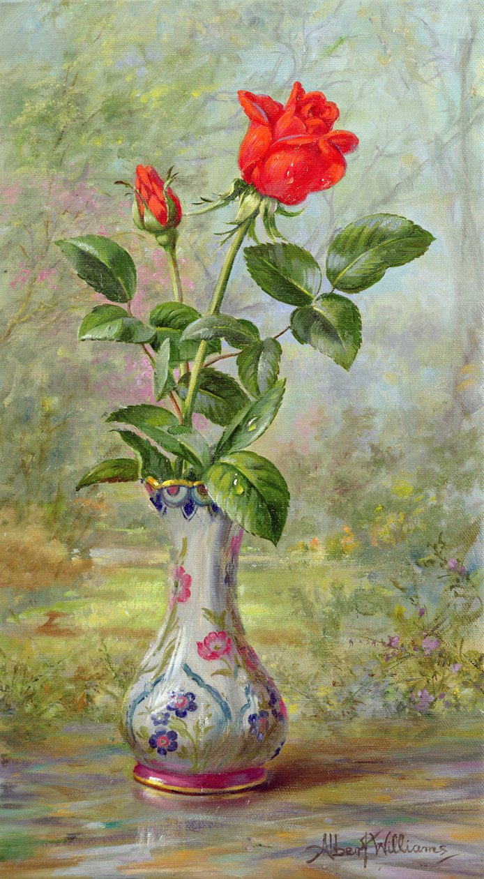 La rosa carmesí, un mensajero de amor de Albert Williams