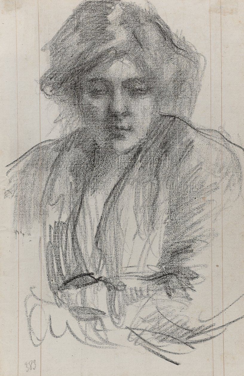Julie, la esposa del artista, c.1920 de Albert de Belleroche