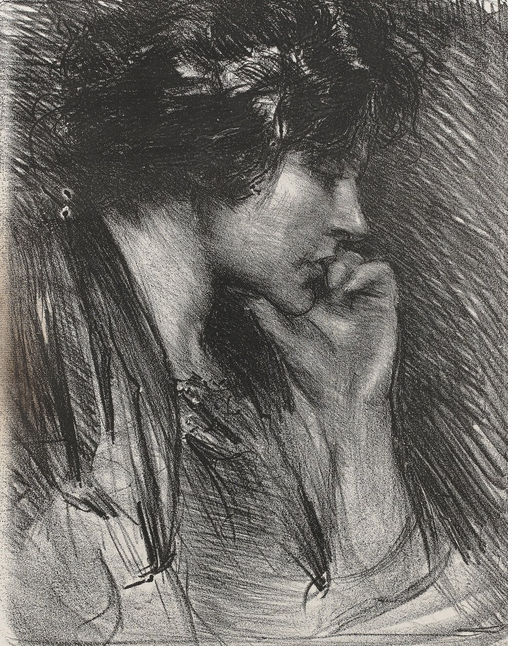 Perfil de una mujer de Albert de Belleroche