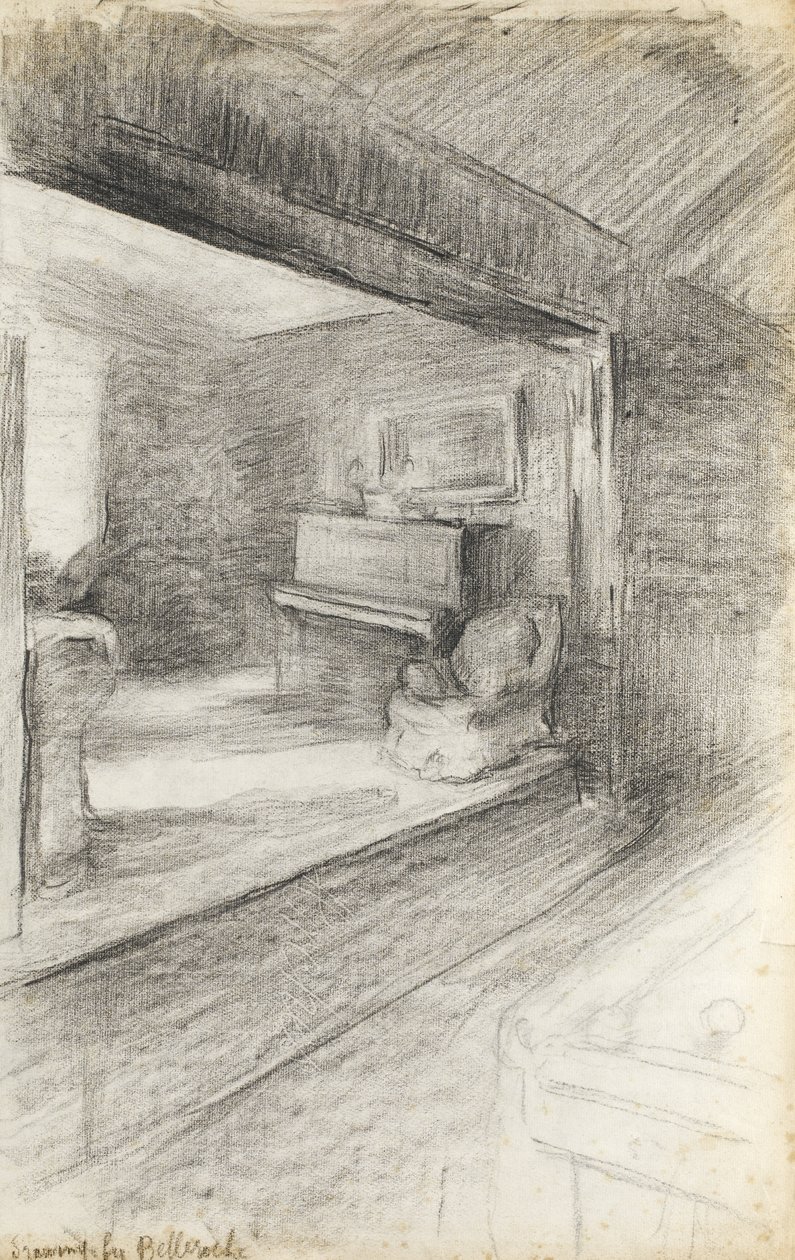 La sala de estar del artista, c.1890 de Albert de Belleroche