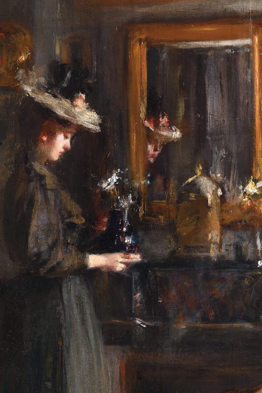 Mujer en un interior de Albert de Belleroche
