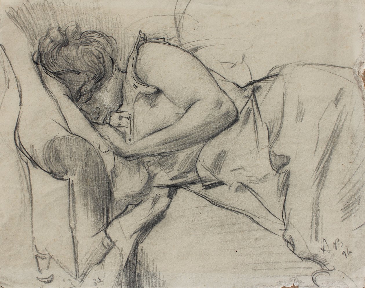 Mujer durmiendo, 1894 de Albert de Belleroche