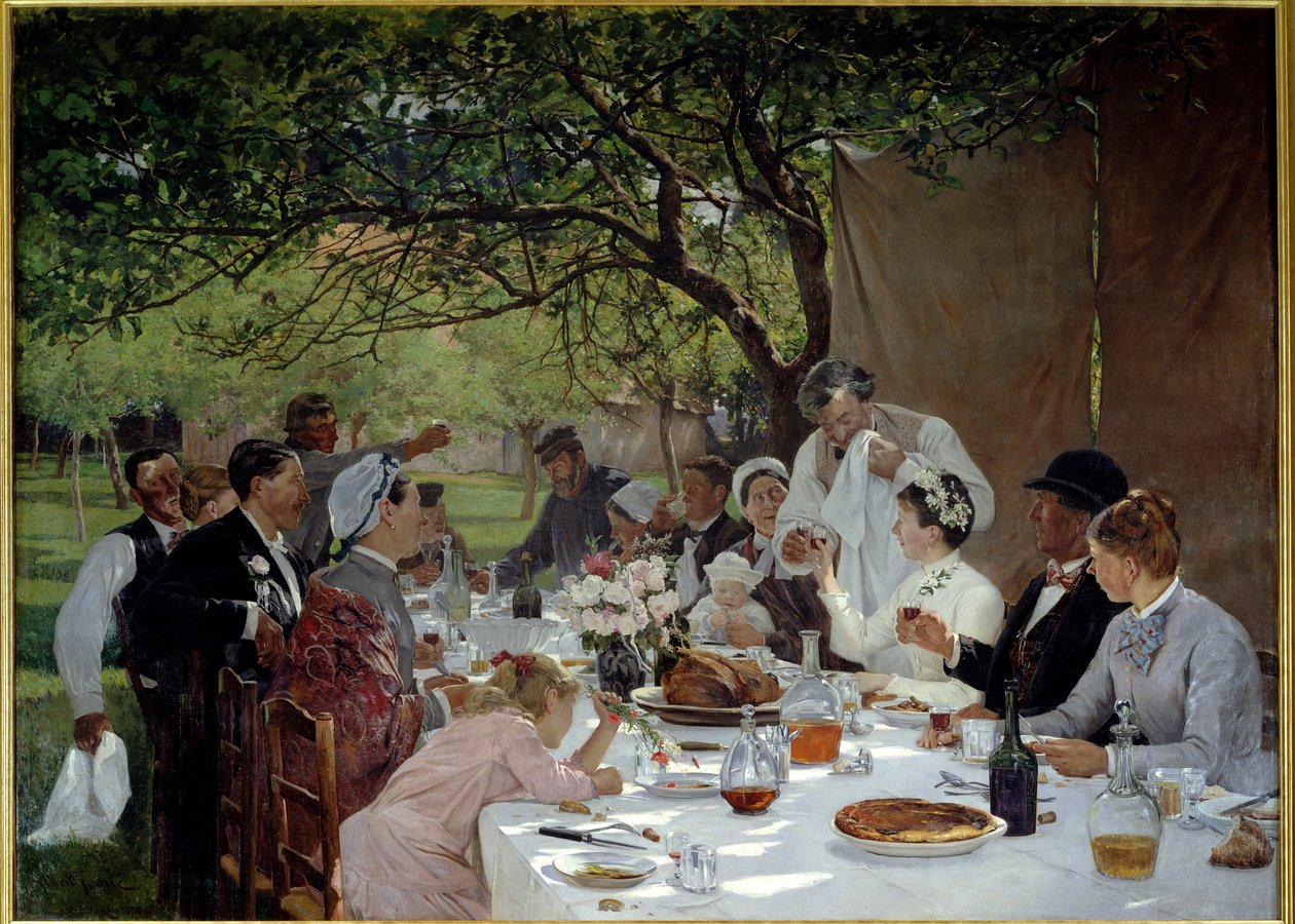 Banquete de bodas en Yport de Albert Auguste Fourie
