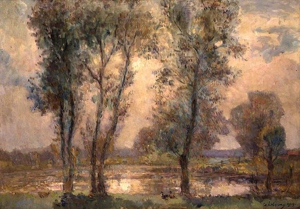 Cerca del Lago de Albert-Charles Lebourg