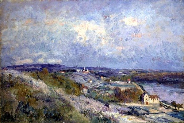 Las colinas de Herblay en primavera de Albert Charles Lebourg