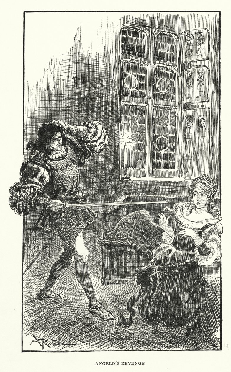 Ilustración para los Contes Drolatiques de Balzac (litografía) de Albert (after) Robida