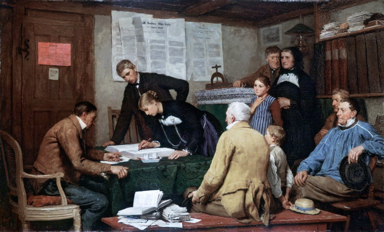 Matrimonio civil de Albert Anker