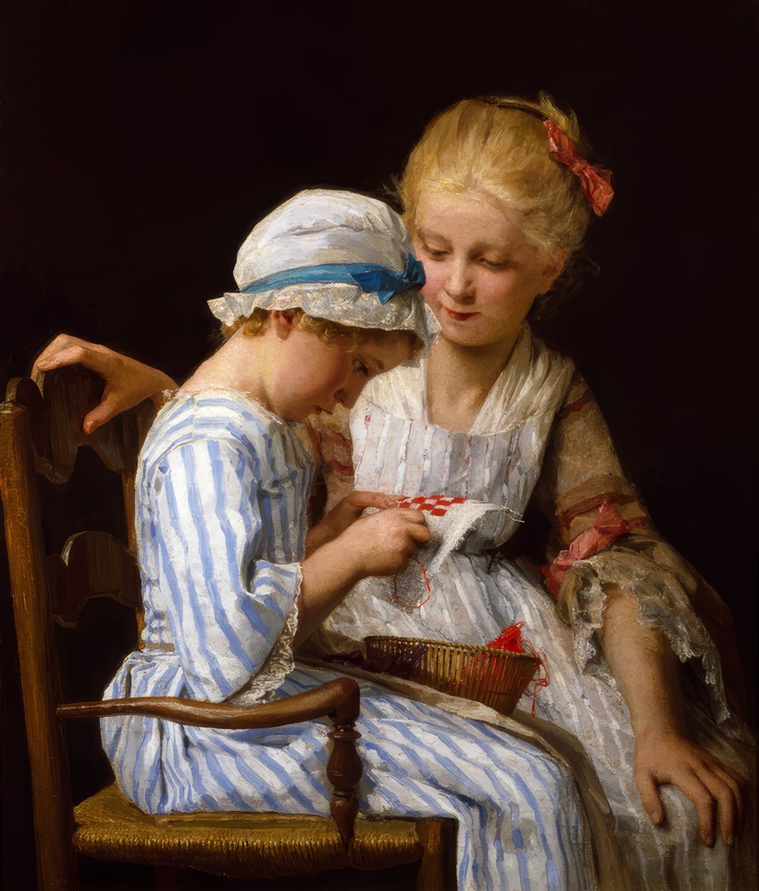 Las bordadoras de Albert Anker