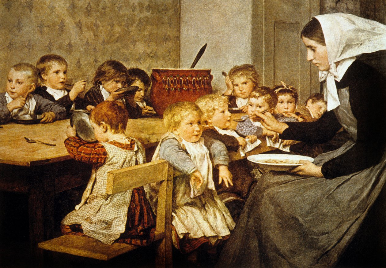El pesebre en Suiza de Albert Anker