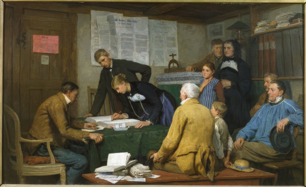 La boda civil de Albert Anker