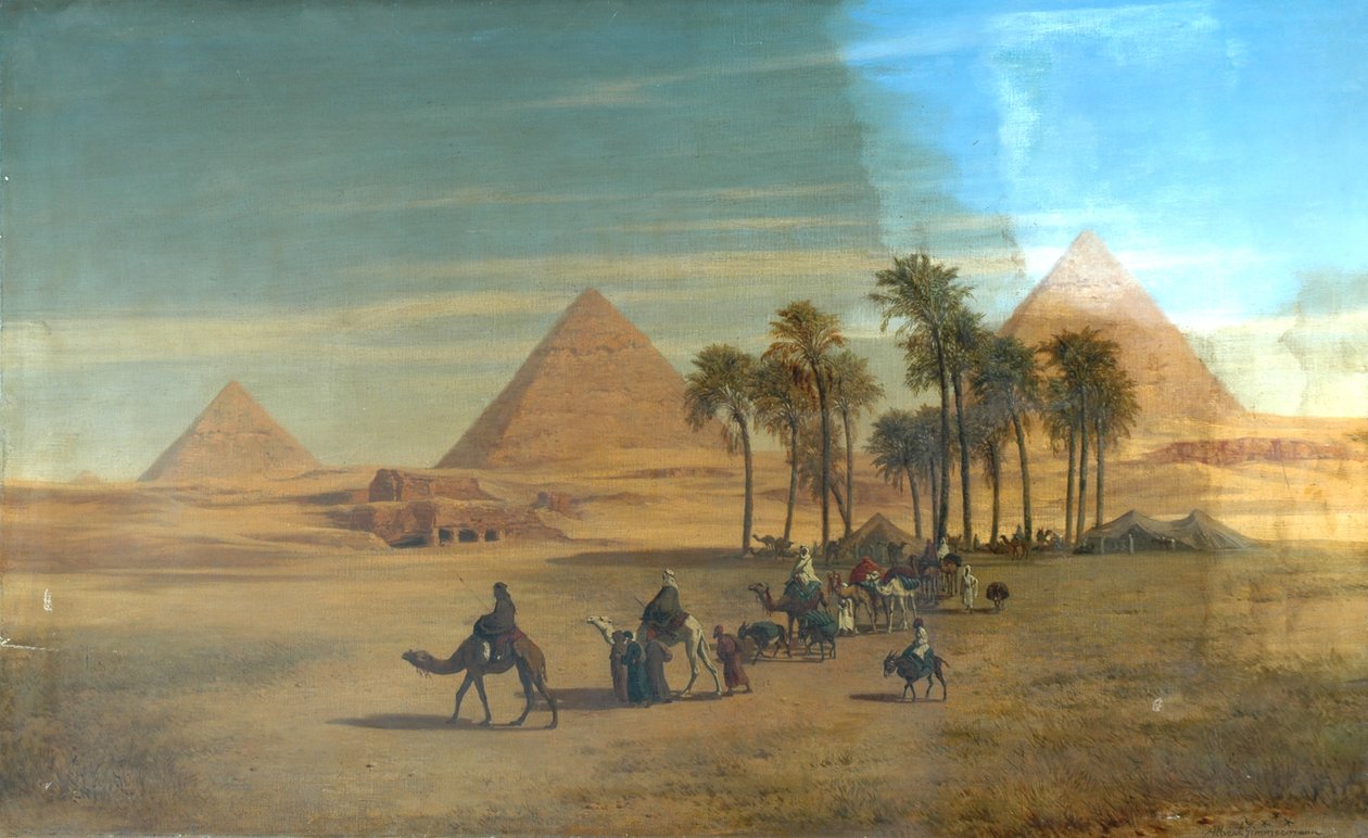 Las Pirámides de Giza, Egipto de Albert August Zimmermann