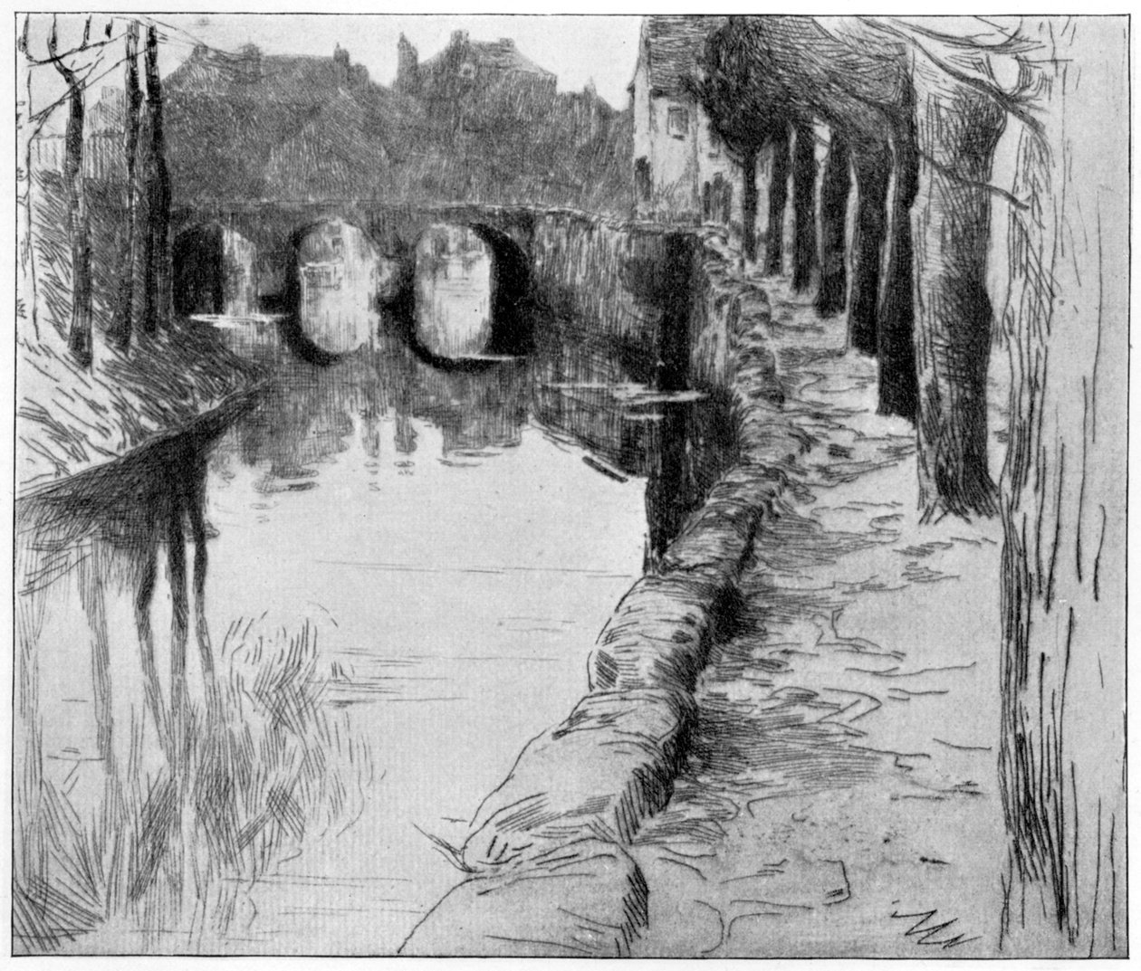 Viejo Canal, 1898 de Albert Baertsoen