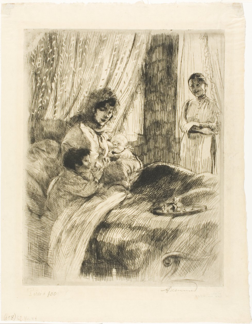 Desayuno, plato cuatro de Woman de Albert Besnard