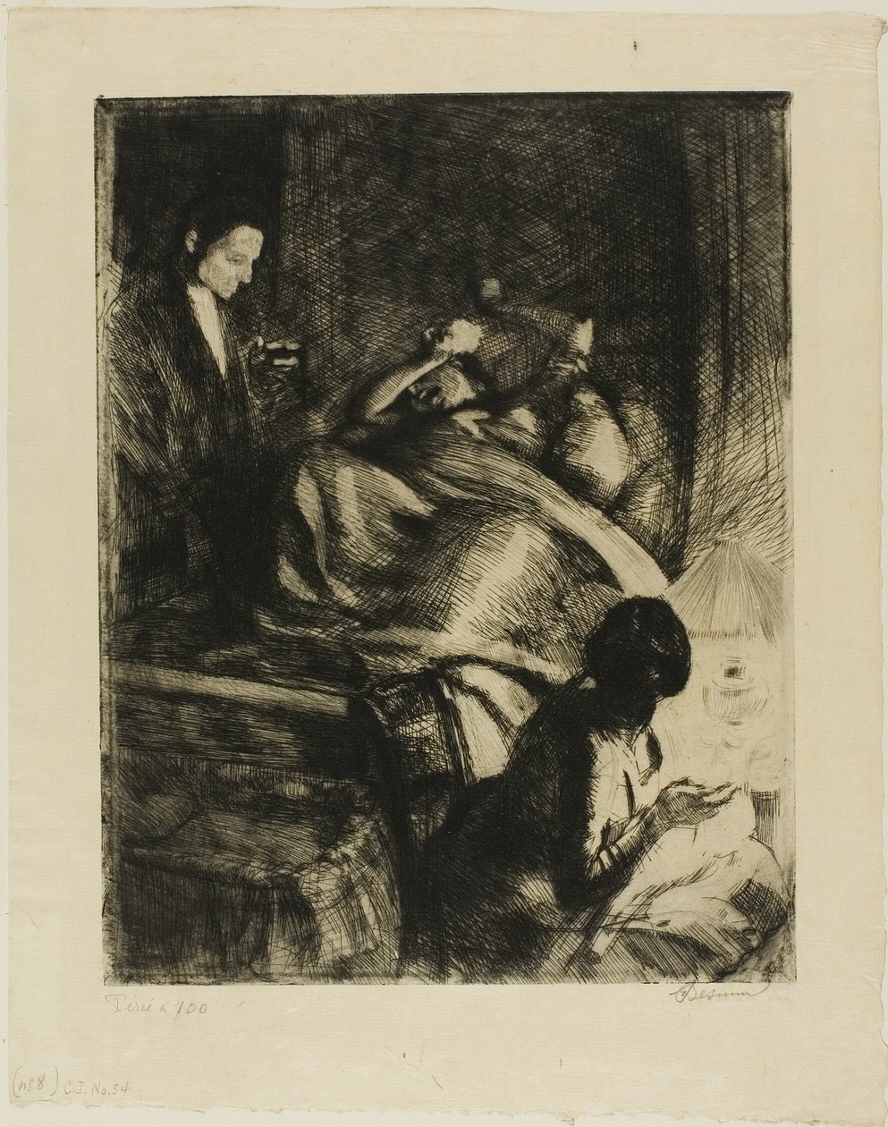 Entrega, placa tres de Mujer de Albert Besnard