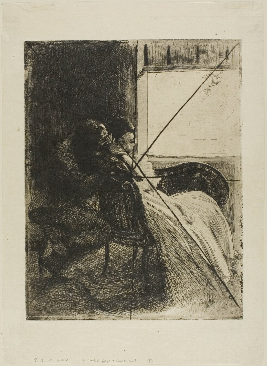 Flirtation, plato seis de Woman de Albert Besnard