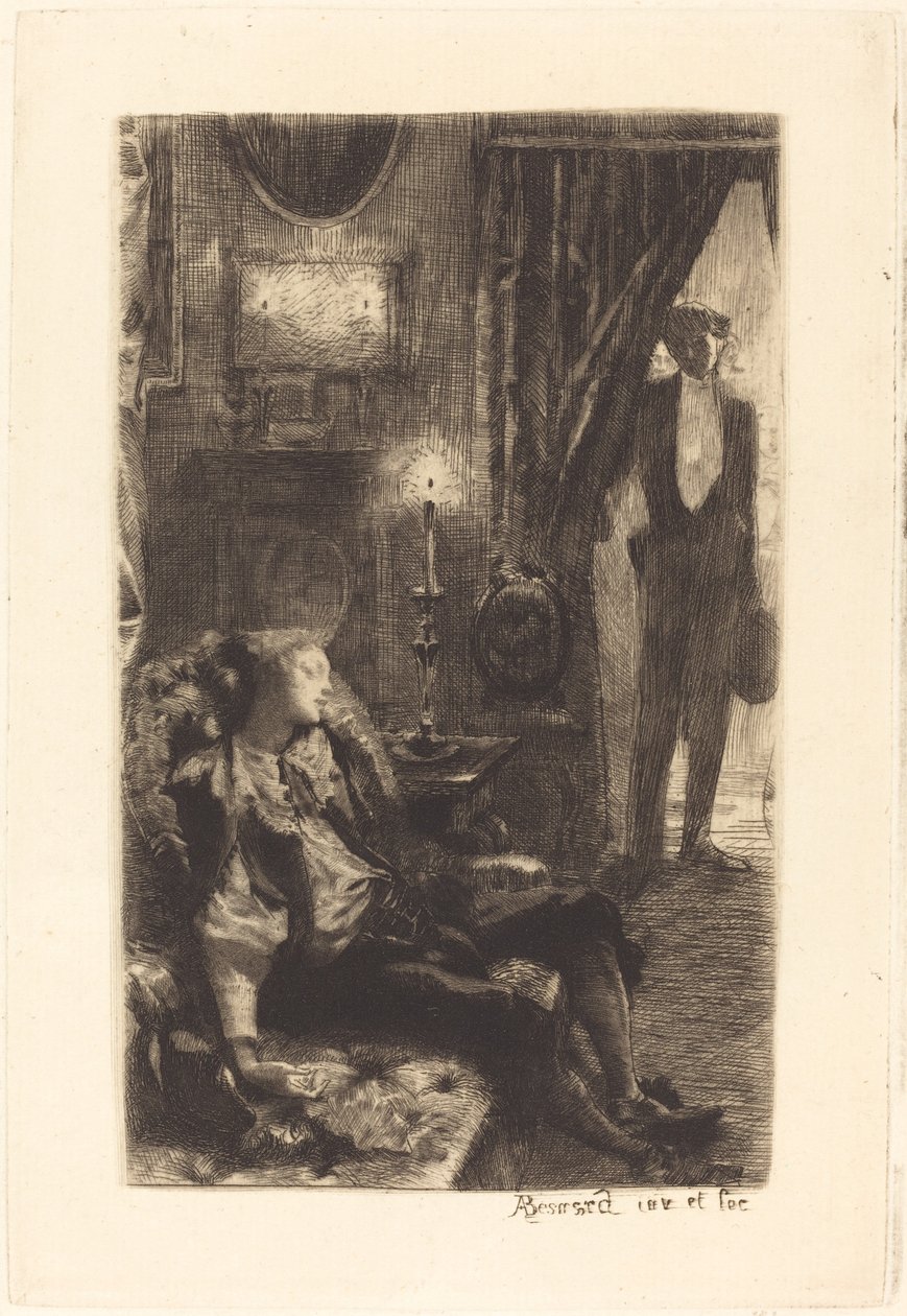 Iza Durmiendo de Albert Besnard