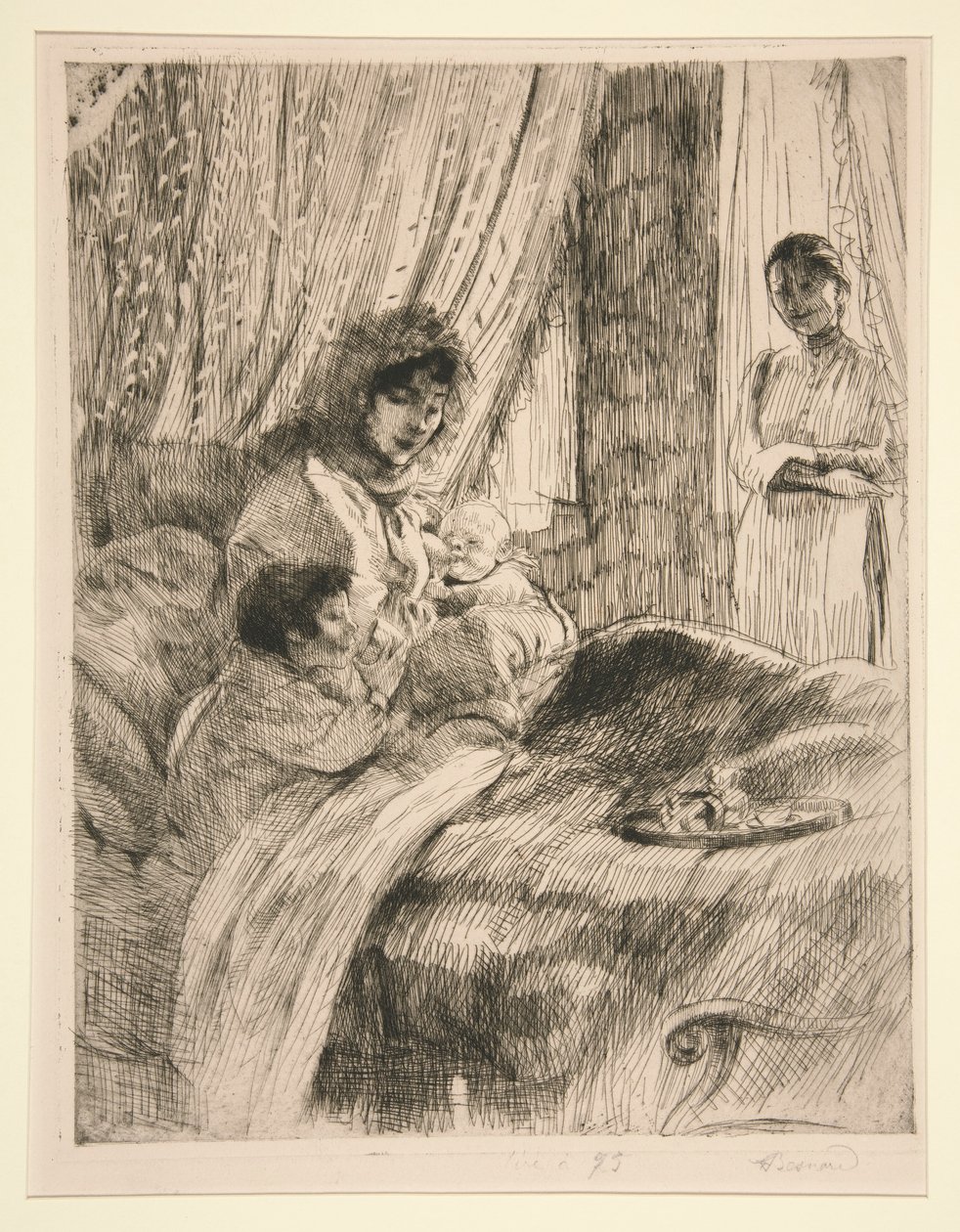 Almuerzo (o, Feliz Maternidad) [Almuerzo (o, Feliz Maternidad)] de Albert Besnard