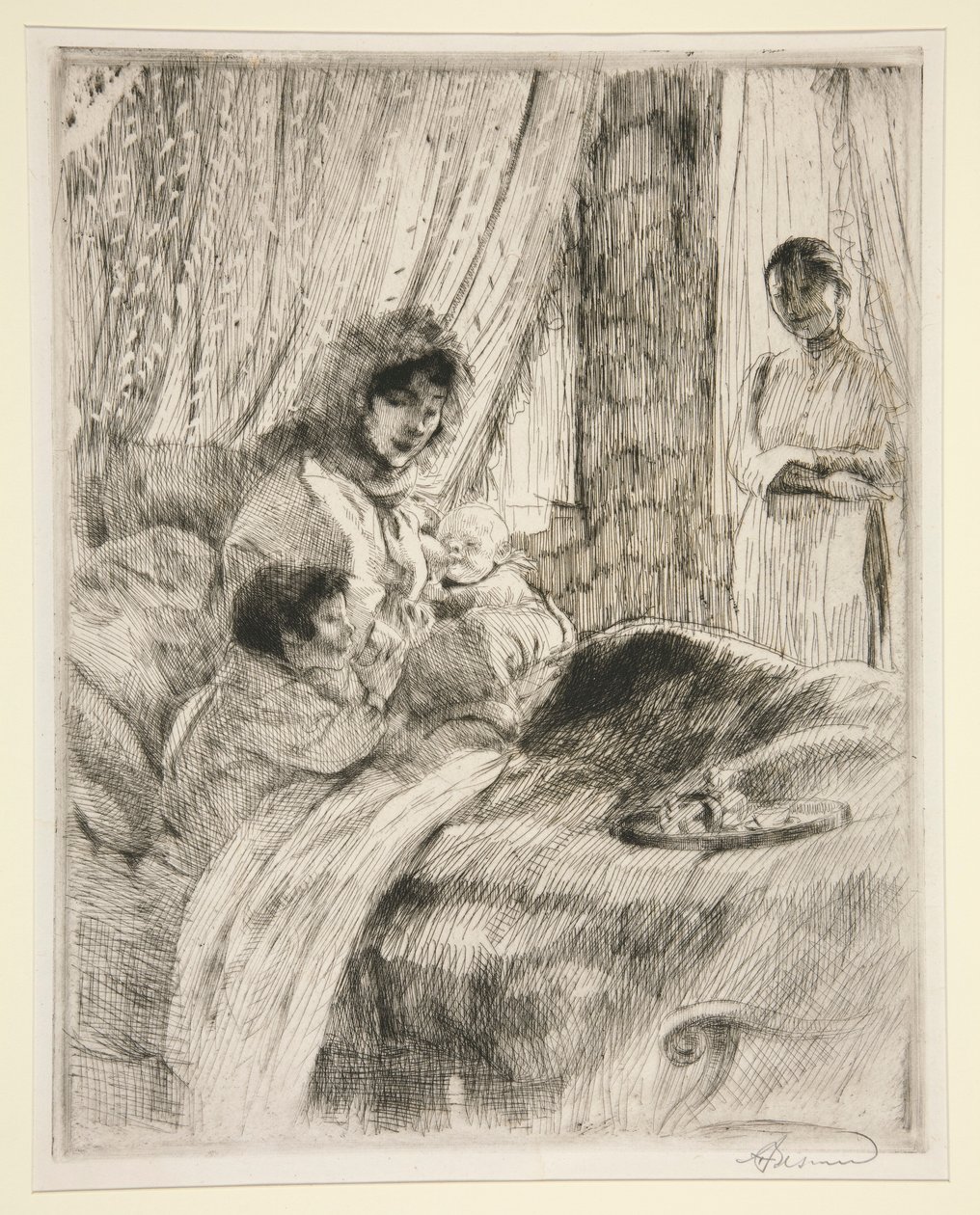 Almuerzo o Feliz Maternidad de Albert Besnard