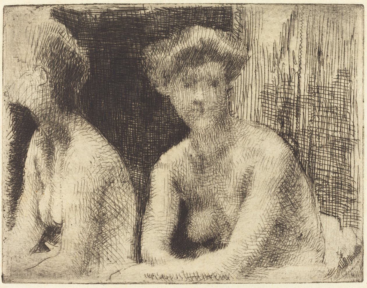 Mujer Desnuda Junto a un Espejo (Femme Nue Auprès d
