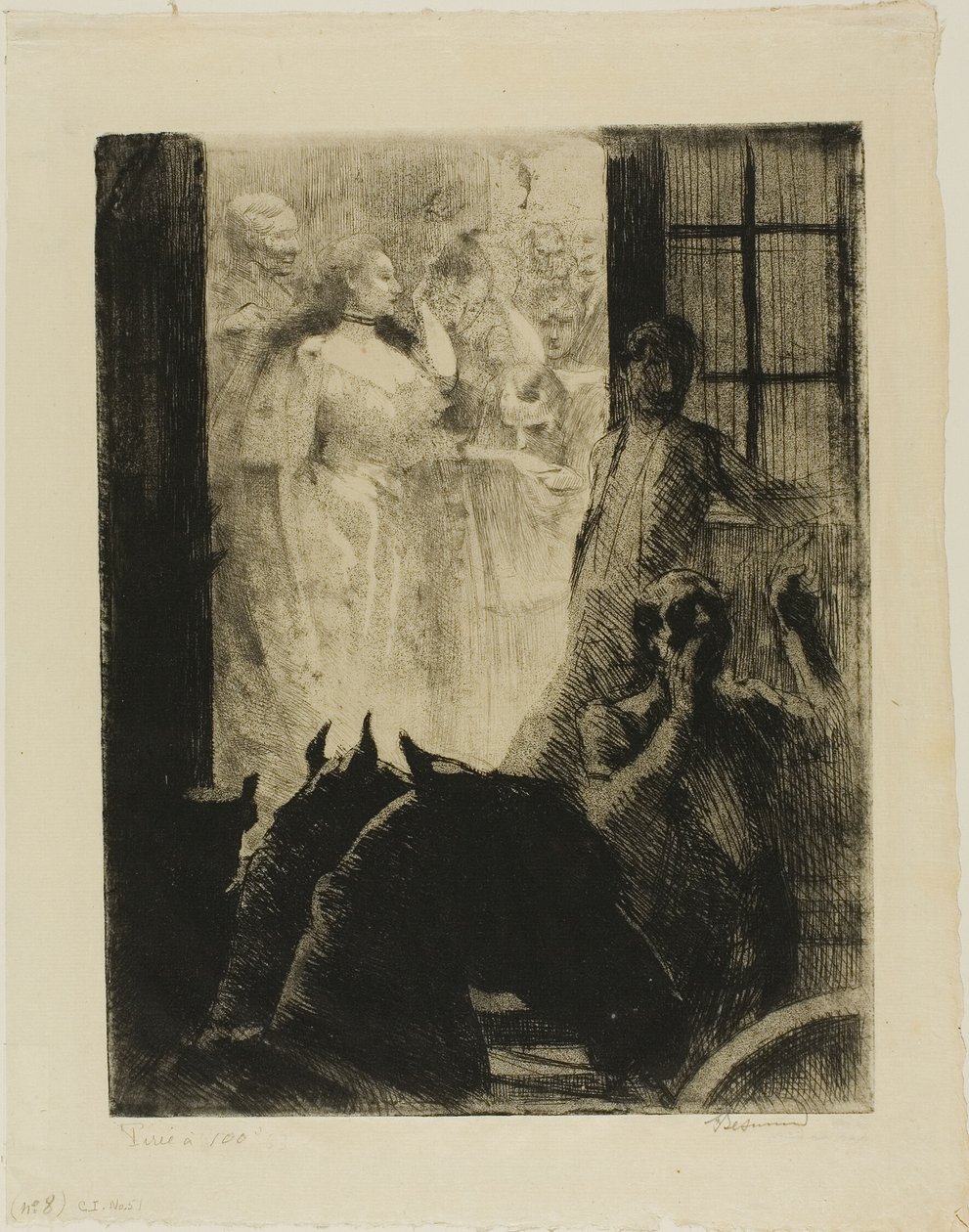 Éxito social, plato siete de Woman de Albert Besnard
