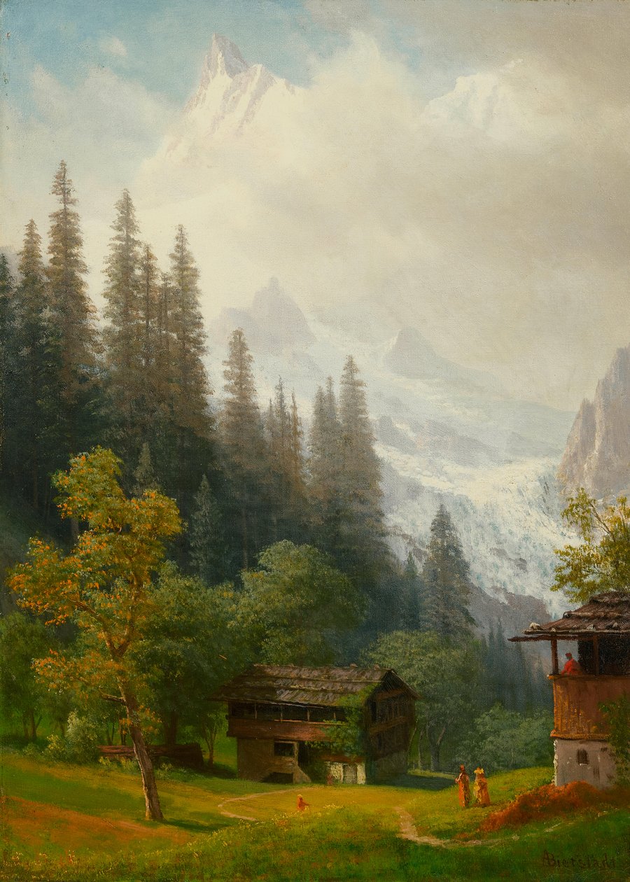 Escena alpina de Albert Bierstadt