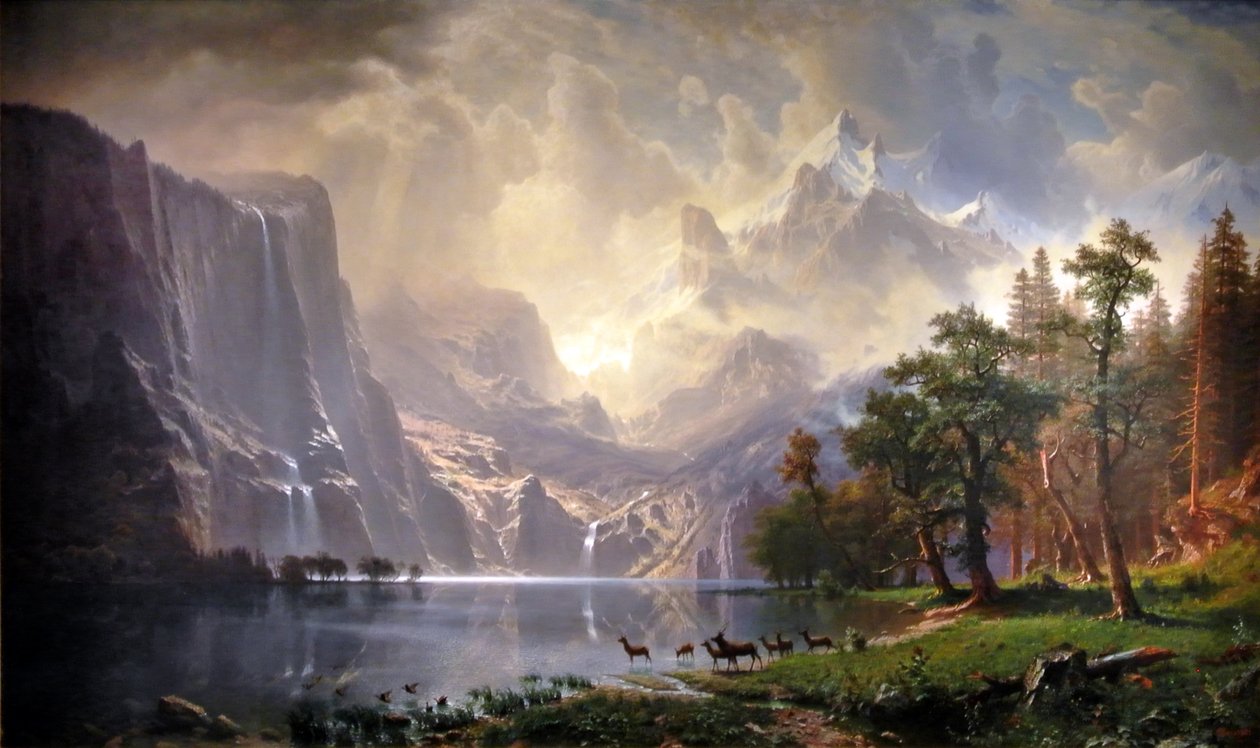 Entre Sierra Nevada, California de Albert Bierstadt