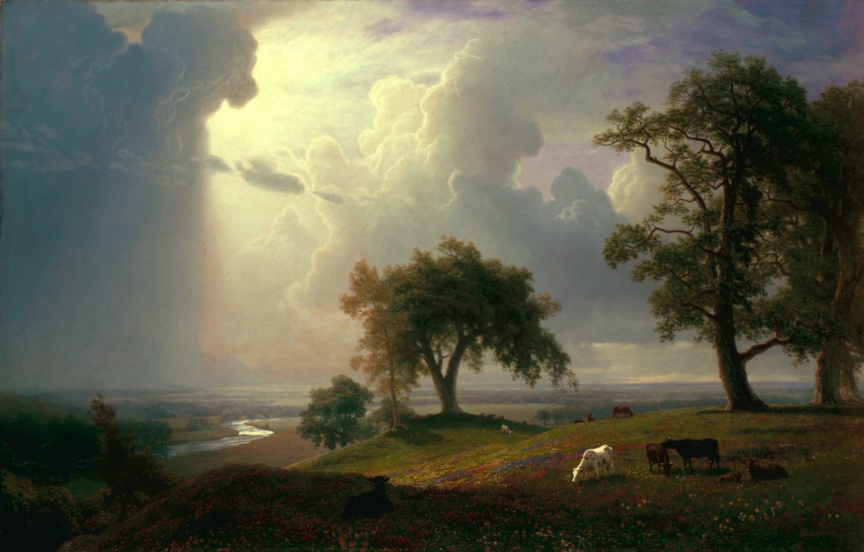 Primavera en California  de Albert Bierstadt