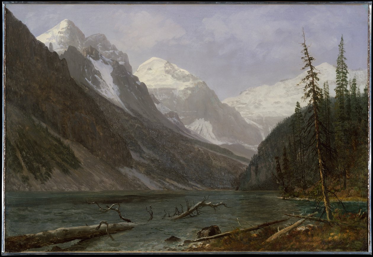 Montañas Rocosas canadienses (lago Louise) de Albert Bierstadt