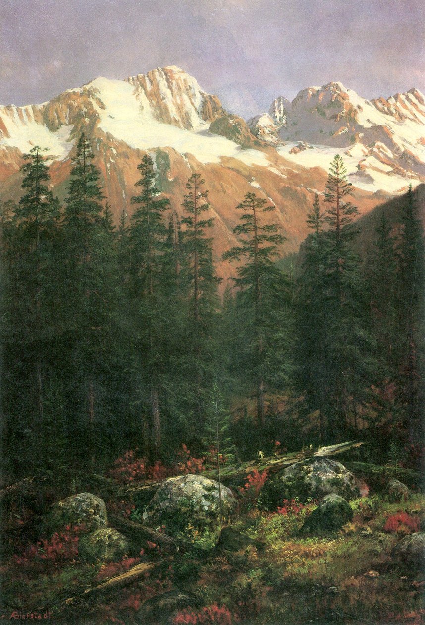 Rocosas canadienses de Albert Bierstadt