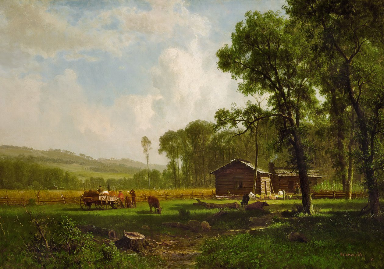 Primeros colonos de Albert Bierstadt