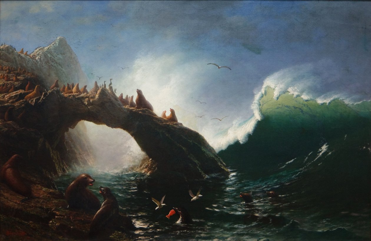 Isla Farallón de Albert Bierstadt