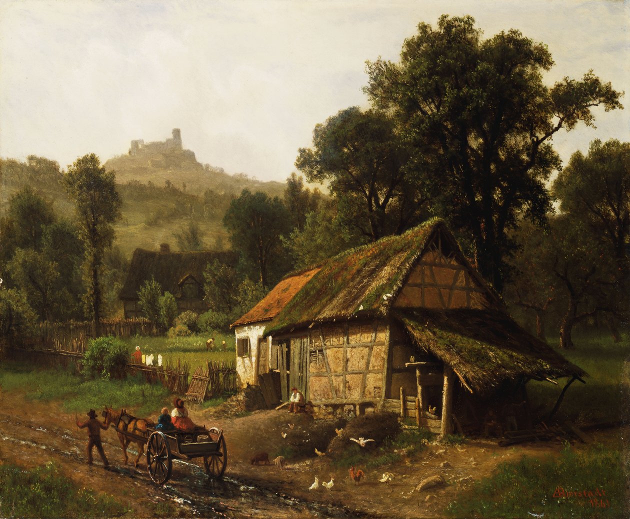 En las estribaciones, 1861 de Albert Bierstadt