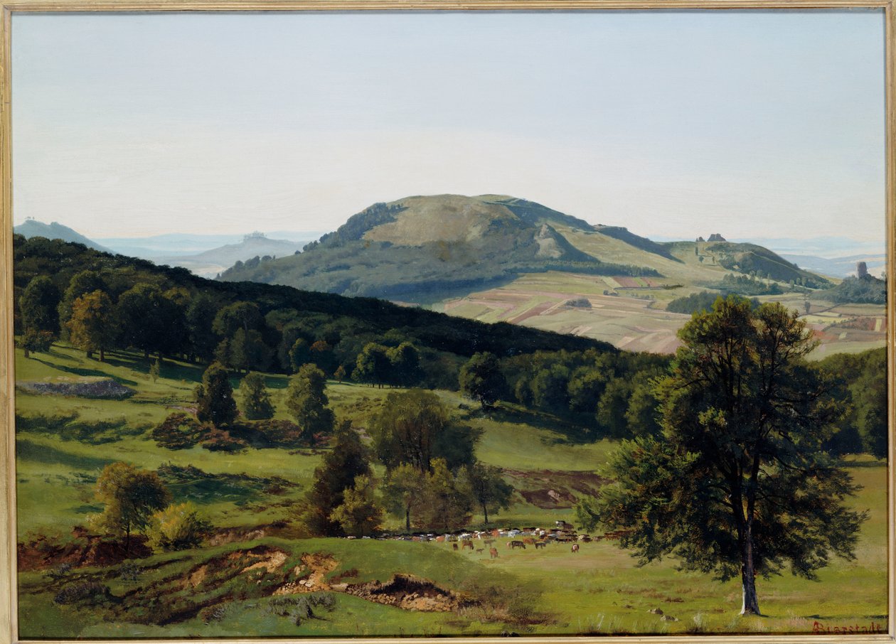 Paisaje - Colina y valle de Albert Bierstadt