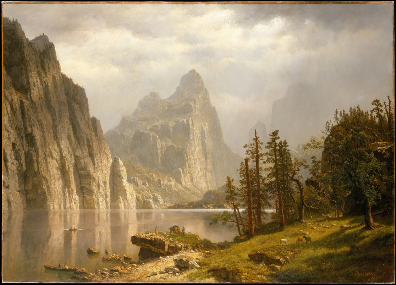 Río Merced, Valle de Yosemite de Albert Bierstadt