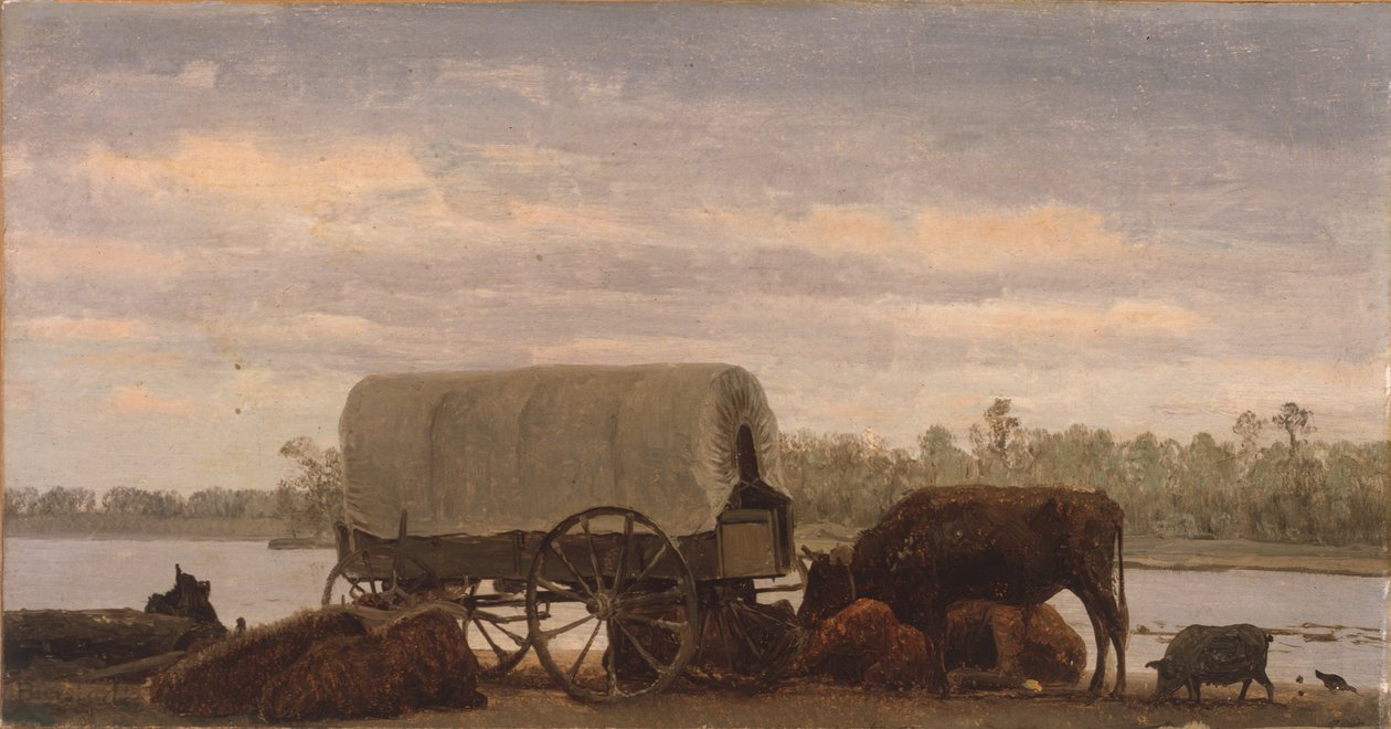 Mediodía en el Platte de Albert Bierstadt