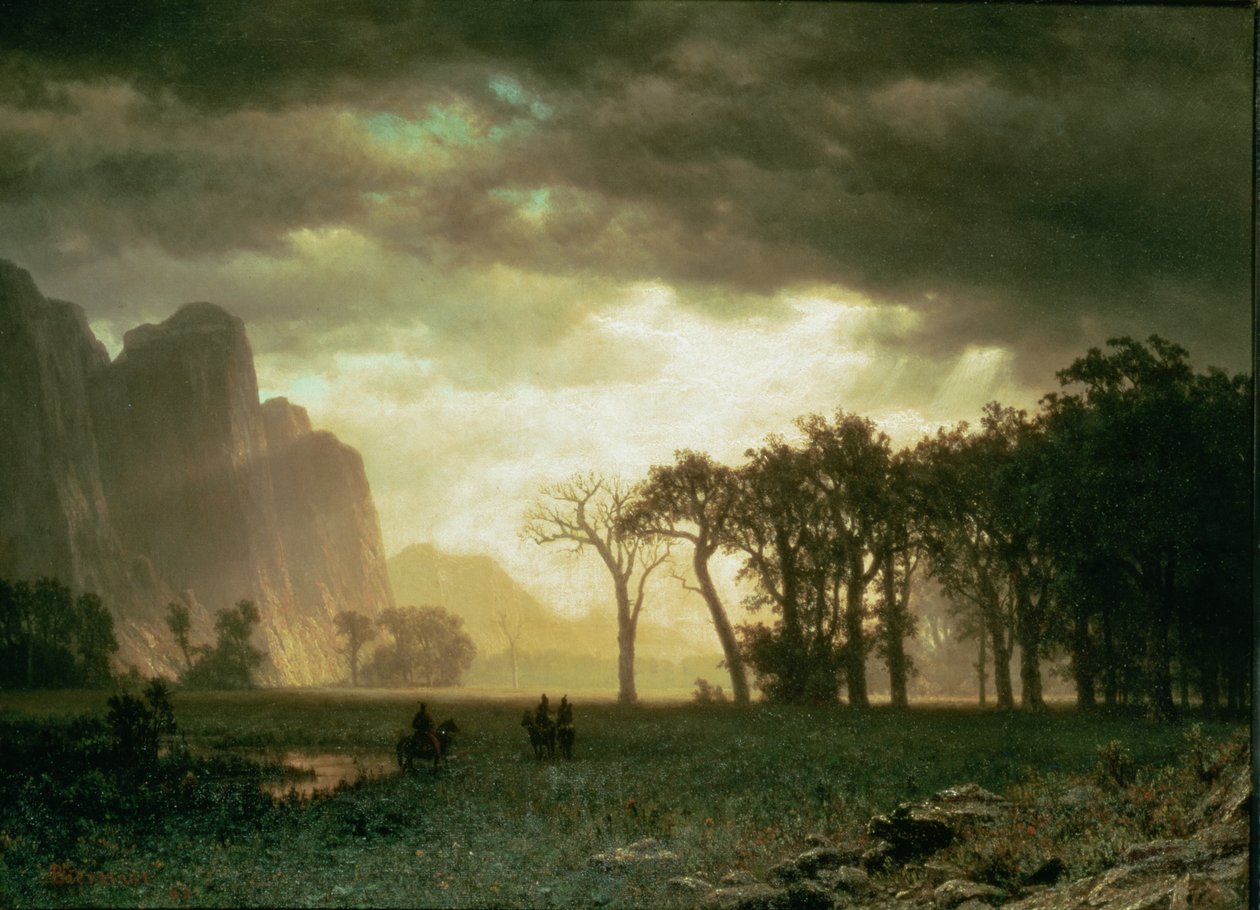 Tormenta Pasajera en Yosemite de Albert Bierstadt