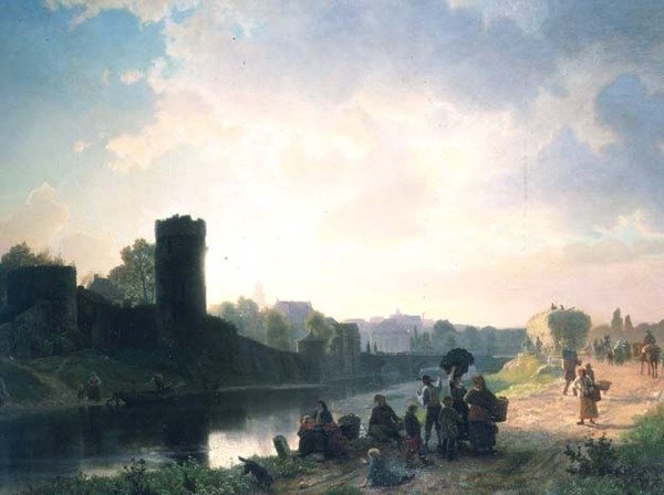Estuario del río de Albert Bierstadt