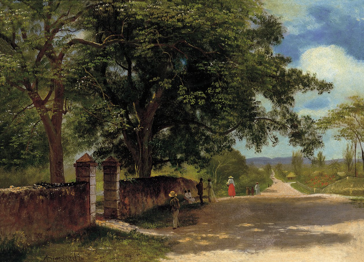 Calle en Nassau de Albert Bierstadt