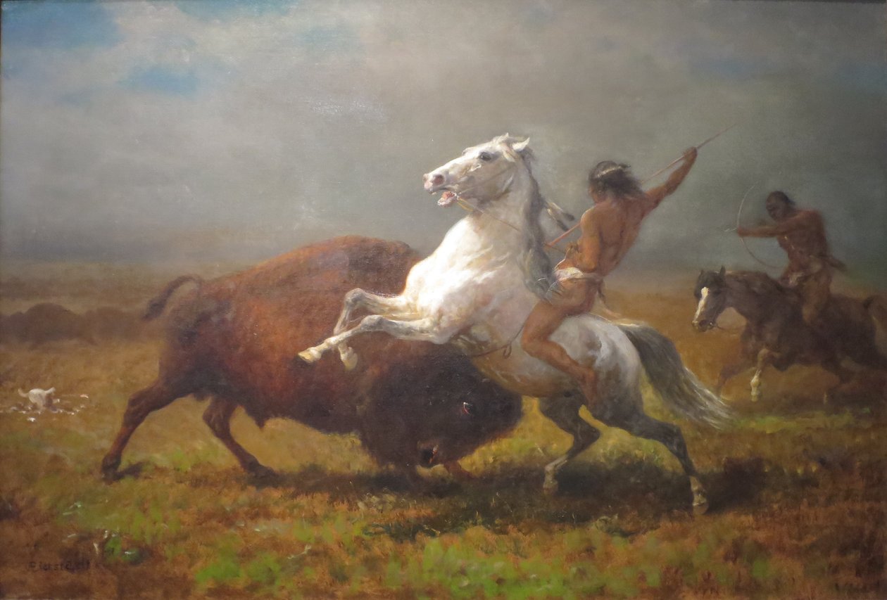 Estudio para "El último búfalo" de Albert Bierstadt