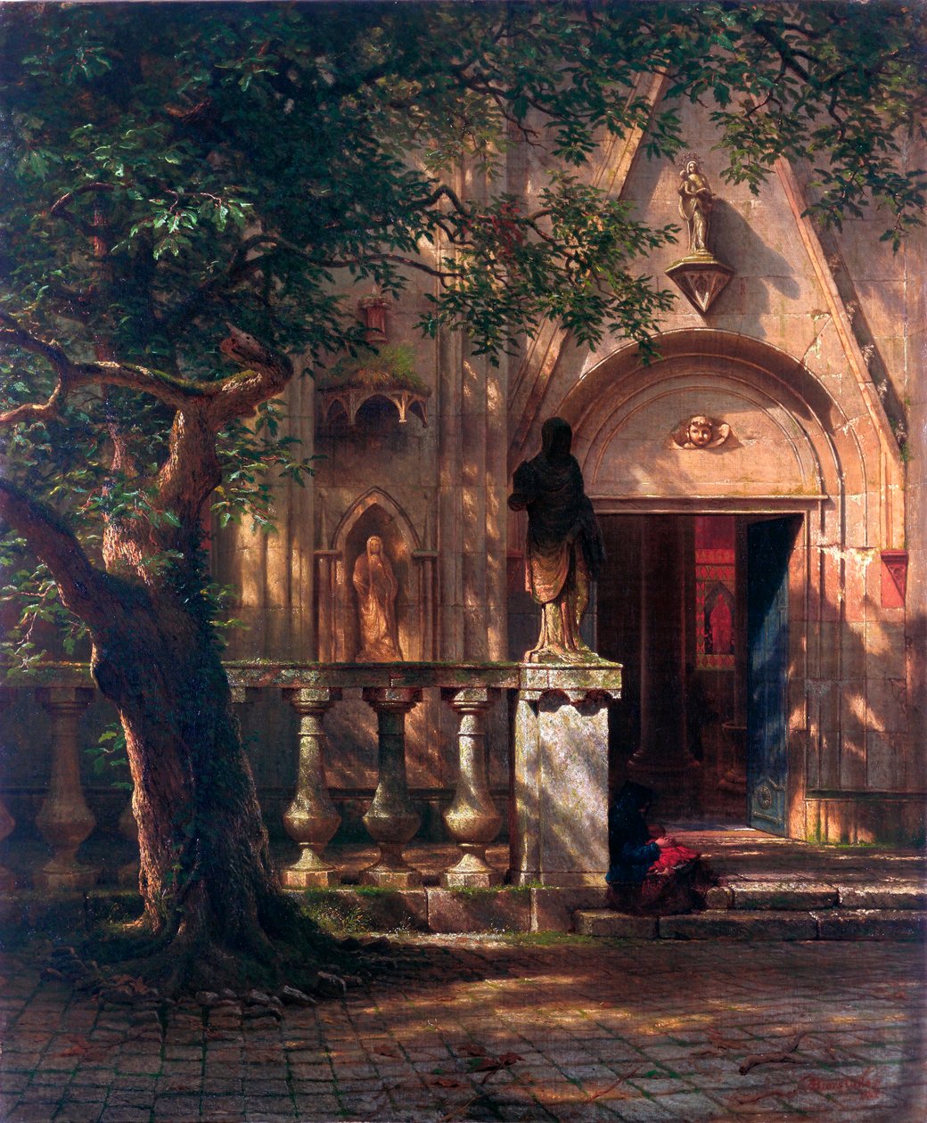 Luz solar y sombra de Albert Bierstadt