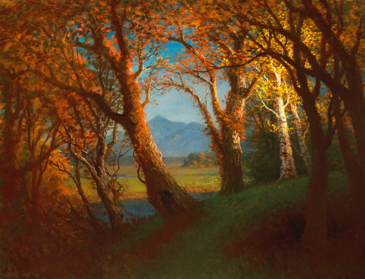 Atardecer en el Territorio de Nebraska de Albert Bierstadt