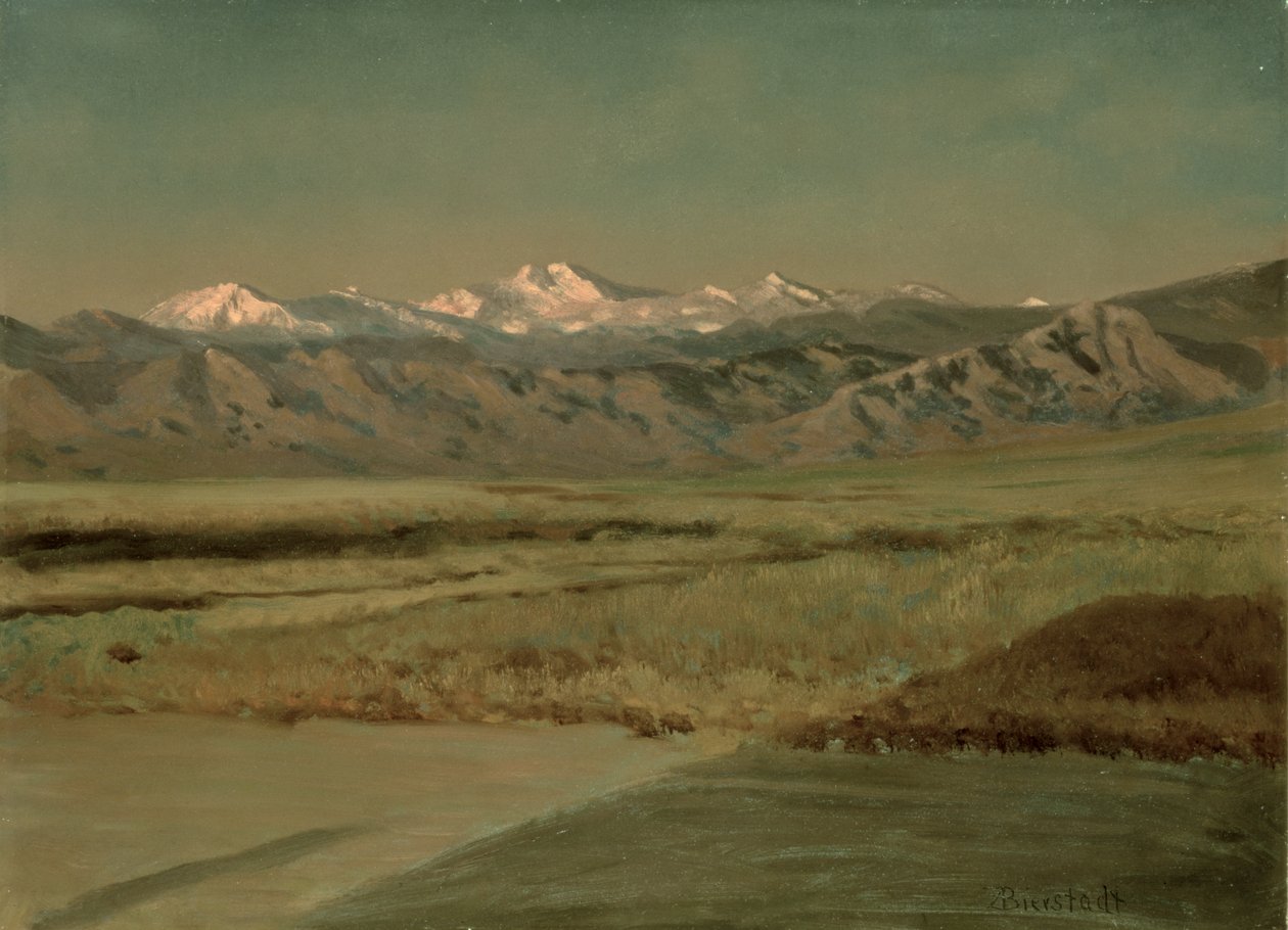 Los Grandes Tetones, Wyoming de Albert Bierstadt