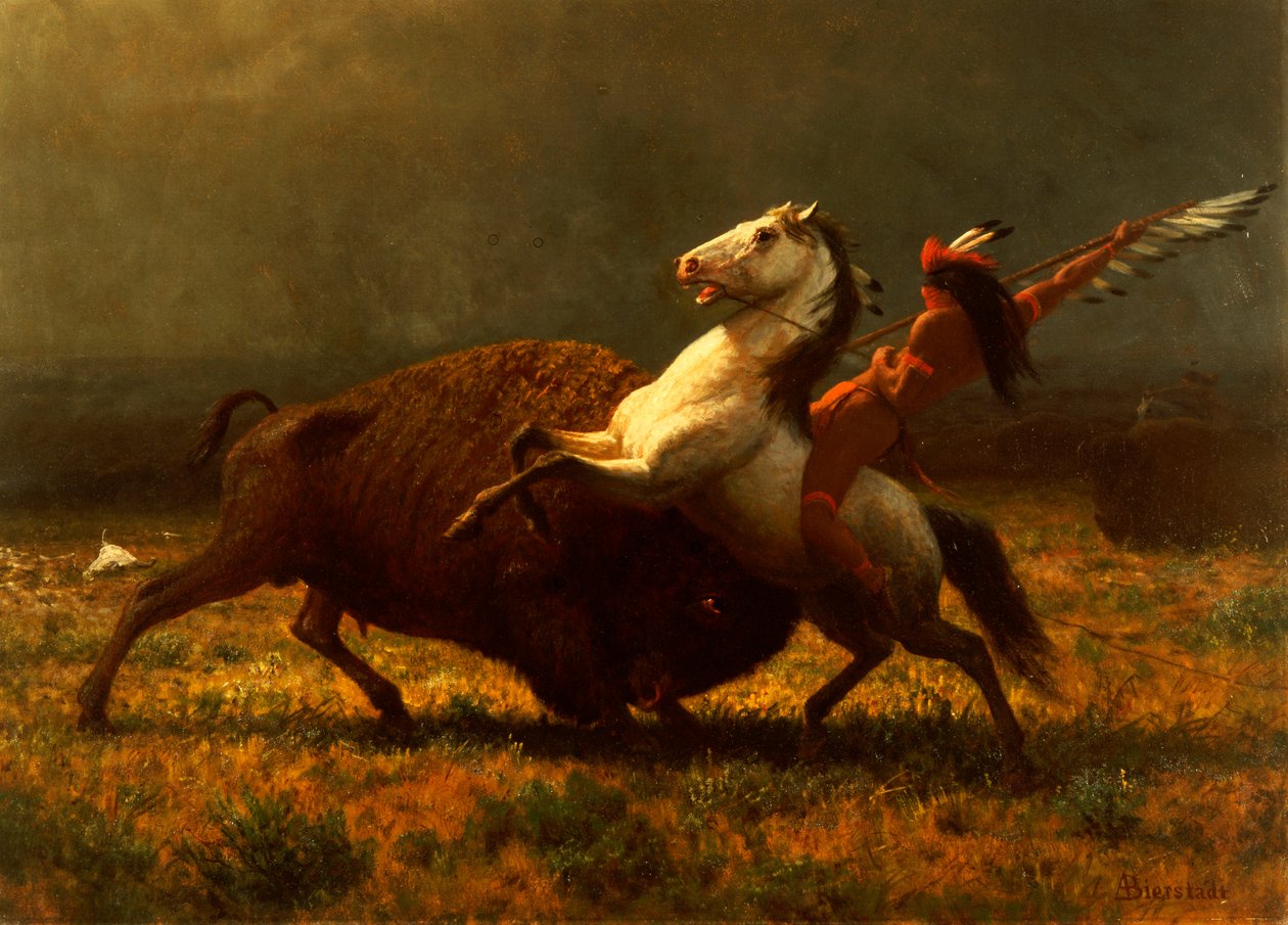 El último de los búfalos, c.1888 de Albert Bierstadt