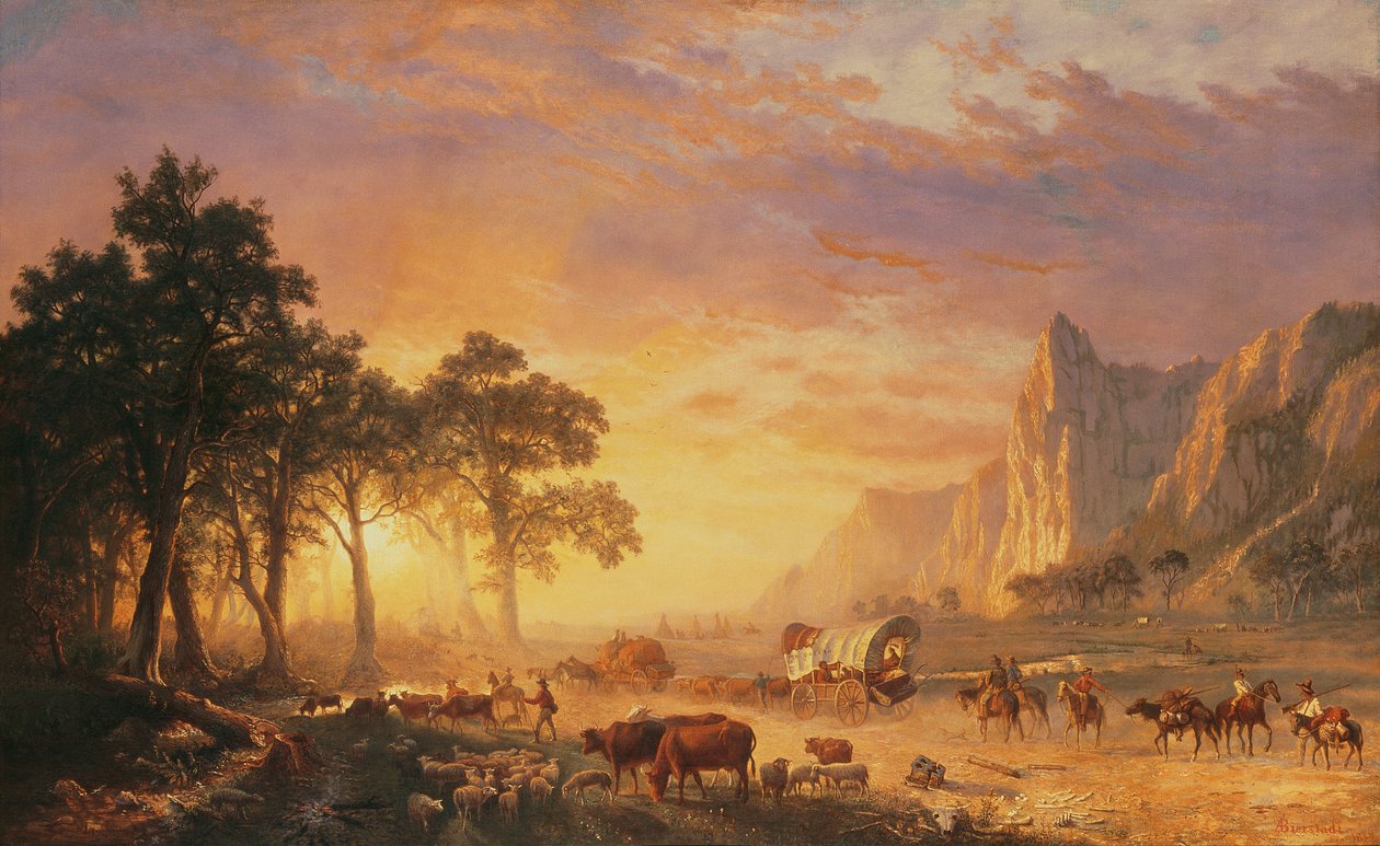 El Camino de Oregón de Albert Bierstadt
