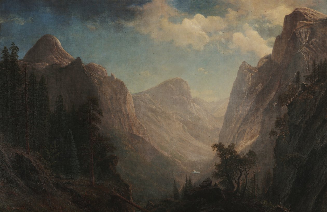 Vista del valle de Yosemite de Albert Bierstadt